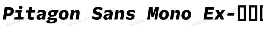 Pitagon Sans Mono Ex字体转换